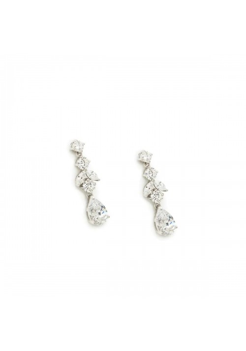 PENDIENTES LINEARGENT PLATA RODIADA MUJER. REF. 17092-A