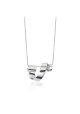 COLGANTE LINEARGENT PLATA RODIADA MUJER. REF. 19256-PE