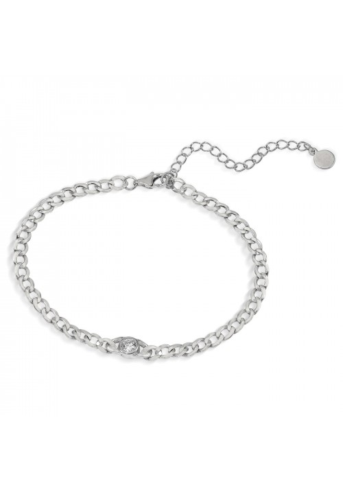 PULSERA LINEARGENT PLATA Y CIRCONITA MUJER. REF 19421-W-P