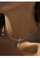 COLLAR LINEARGENT PLATA Y CIRCONITAS MUJER. REF 5373-C