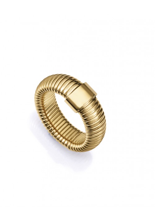 ANILLO VICEROY ACERO DORADO TUBOGAS MUJER. REF. 75393A01812