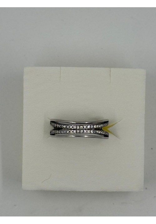 SORTIJA PLATA RODIADA CON CIRCONITAS