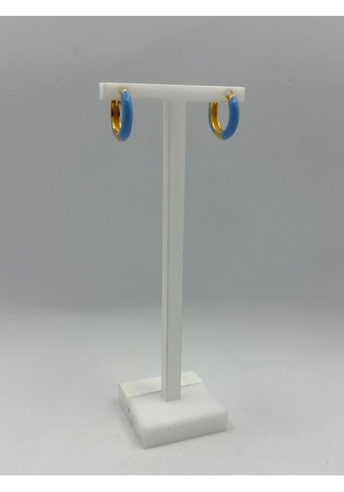 PENDIENTES PLATA CHAPADA Y ESMALTE