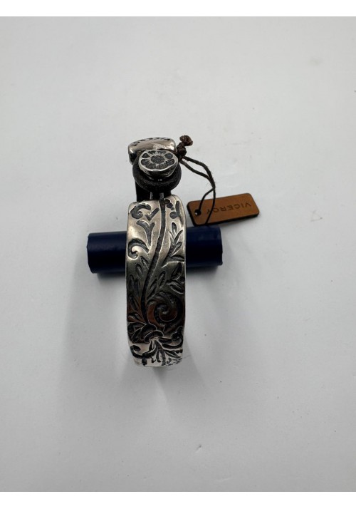 PULSERA DE ACERO Y CUERO