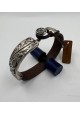 PULSERA DE ACERO Y CUERO
