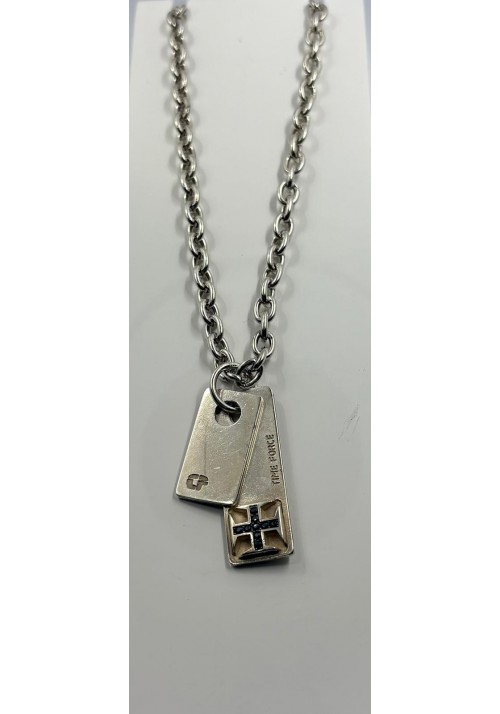 COLGANTE METAL PLATEADO TIME FORCE