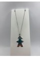 COLGANTE PLATA CON SILUETA DE NIÑO Y CIRCONITAS