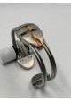 PULSERA DE ARO EN ACERO CON ESMALTE