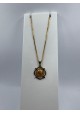 MEDALLA Y CADENA DE NIÑA DORADA