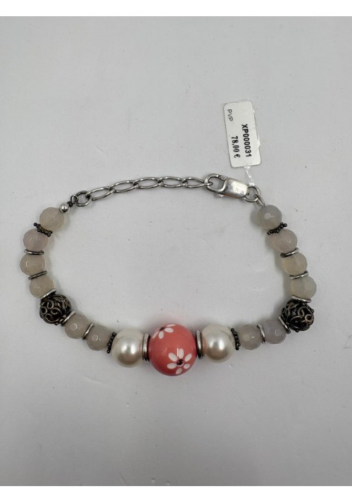 PULSERA PLATA Y PIEDRAS NATURALES