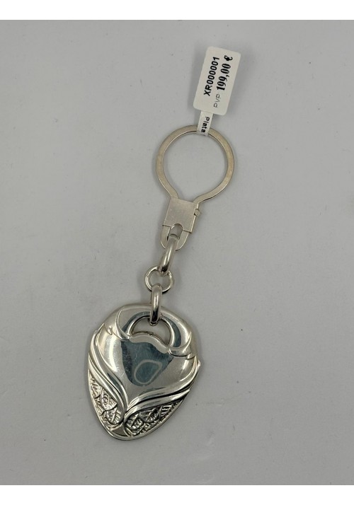 LLAVERO PLATA FORMA CORAZON